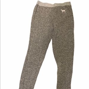 Pink gray sleep pants